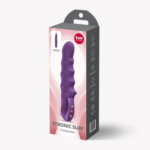 FUN FACTORY Stronic Surf Dark Violet – pulsator posuwisty do punktu G