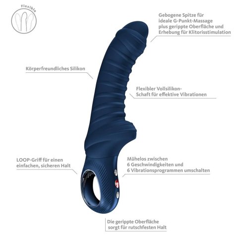 Fun Factory Tiger Nightblue – Mocny Wibrator do Punktu G z Uchwytem LOOP