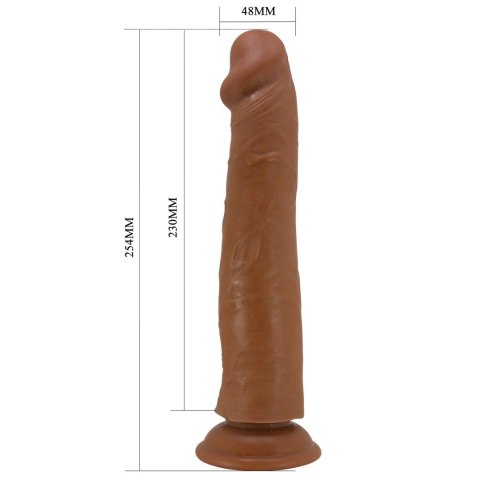 Pretty Love Sharife 10" – Realistyczne Dildo z Przyssawką i Ruchomą Powłoką